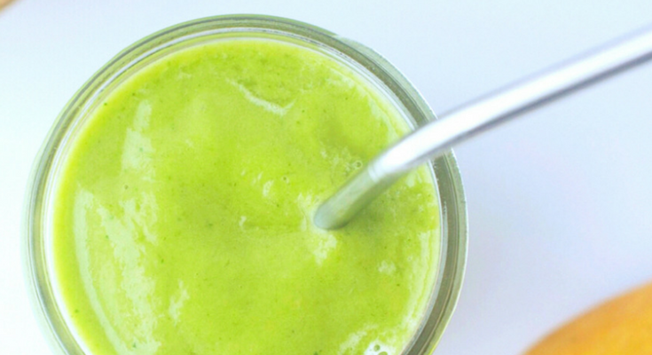 Tropical Green Smoothie {dairy free}