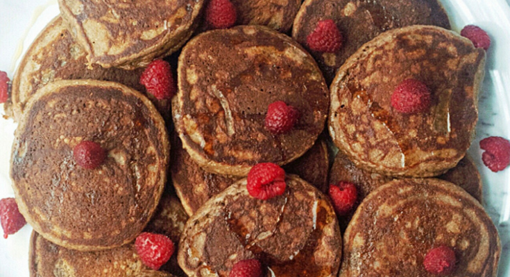 Chocolate Protein Pancakes {gluten-free & dairy-free}